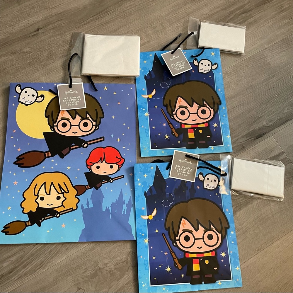Harry Potter Gift Bag Bundle NWT